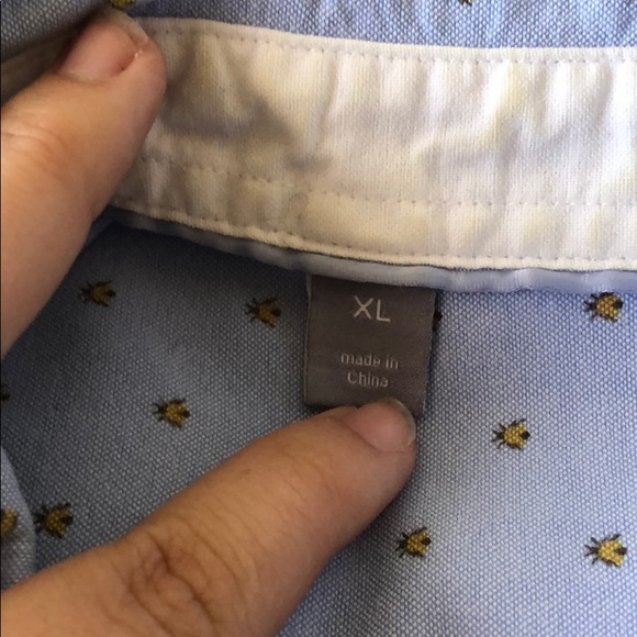 🌀blue bee button down🌀 - Picture 5 of 7
